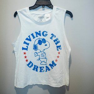PEANUTS Snoopy Women's Tank Top Tee MEDIUM